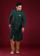 Lucknowi Green Color Indowestern